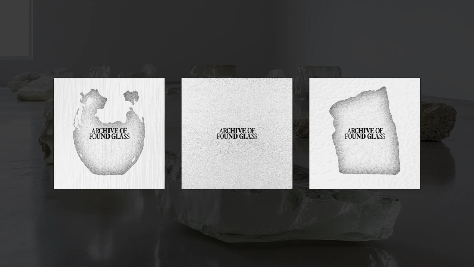 Three examples of typeface